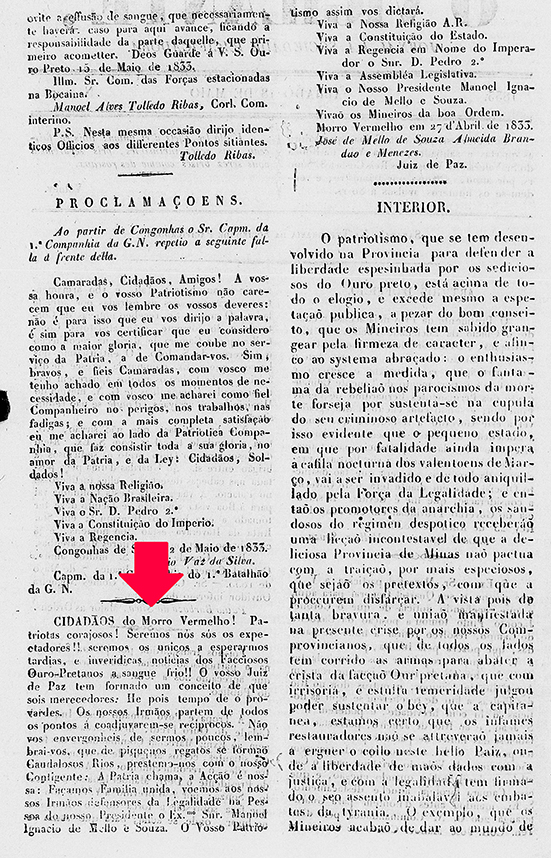 Jornal O Vigilante (Abril de 1833)